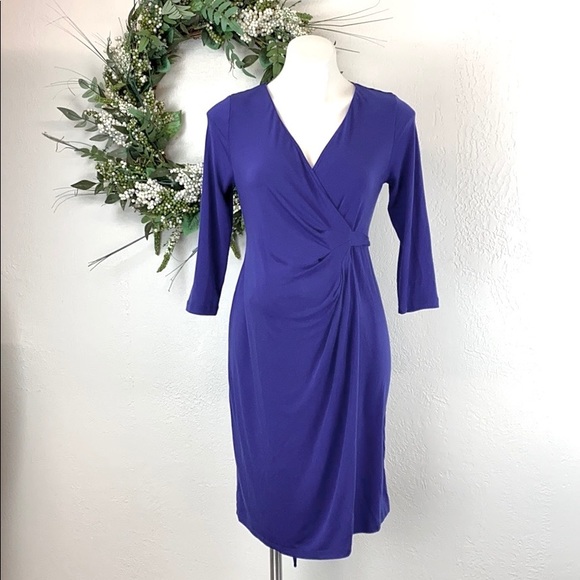 A Pea in the Pod Dresses & Skirts - 🔥BOGO A Pea In The Pod purple maternity faux wrap